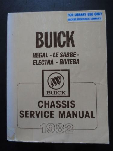 1982 buick chassis service manual