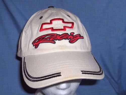 #776l- chevrolet racing ball cap, hat -  bowtie logo