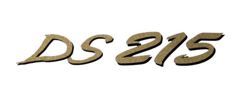 Glastron ds 215 boat decal sticker metallic gold