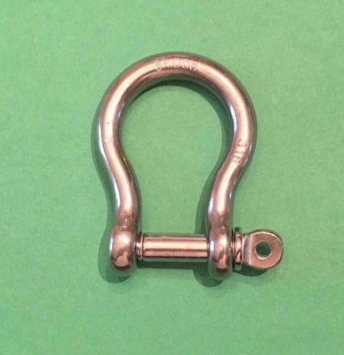 Stainless steel 316 forged bow shackles 6mm or 1/4&#034; marine grade