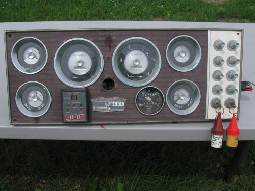 1963 chris craft constallation complete dash board with propeller plate emblem