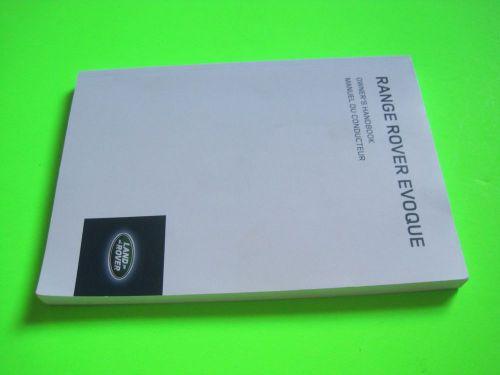 2014 land rover range rover evoque factory owner&#039;s manual *oem*