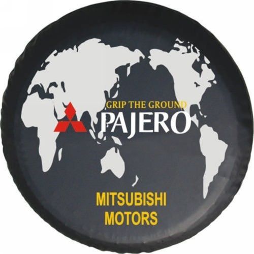 Hi-q spare tire cover series 32&#034;-33&#034; for mitsubishi pajero logo rear tyre cover
