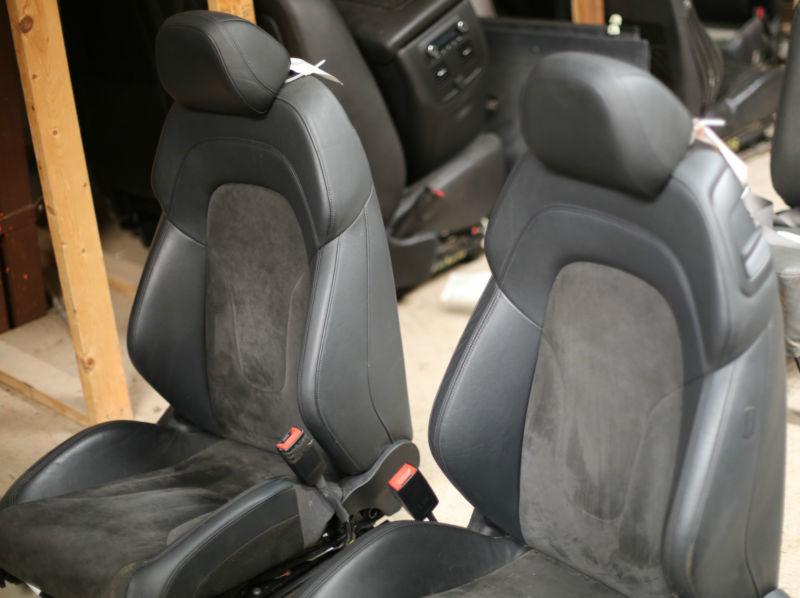 Audi tt suede black leather front bucket seats 8j  streed rod 2.0 heated seat