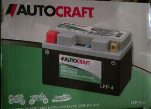 Brand new autocraft lfp-4 lithium power sport battery