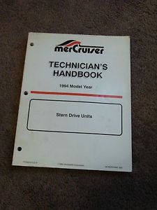 1994 mercruiser sterndrive units technicians handbook service repair shop manual