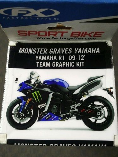 Factory effex yamaha r1 monster energy graves team graphic kit dby-acc56-24-12
