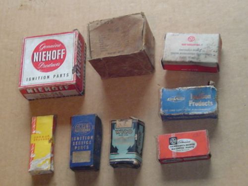 Lot of 8 nos in box vintage auto ignition parts 1935-1961 chevy gmc nash rambler