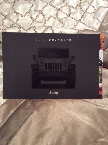 Jeep wrangler 2017 dealers sales brochure new