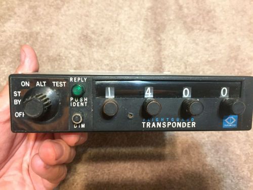 Narco avionics flightguard at6-a transponder with mounting tray, untested