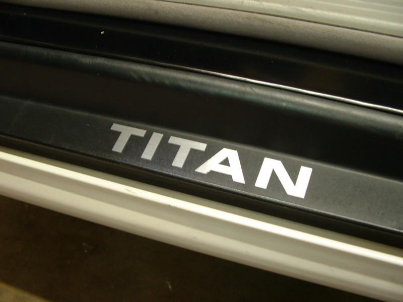 (2pcs) titan doorstep badge decal nissan titan