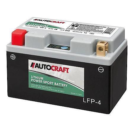 Brand new autocraft lfp-4 lithium power sport battery