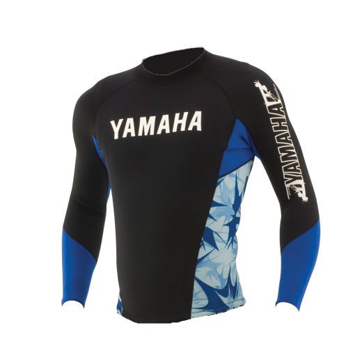 Yamaha pwc waverunner riding mod print pullover jacket wet suit top large lg l