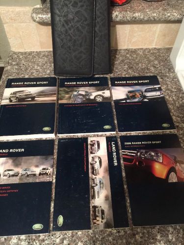 2006 land rover range rover sport owners manual complete set supercharged hse
