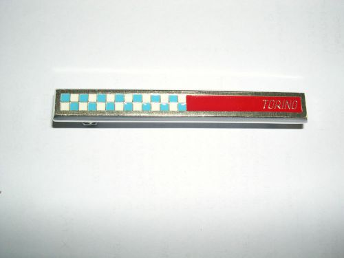 Alfa romeo bertone metal chromium enamel badge size 90 x 10 millimeters