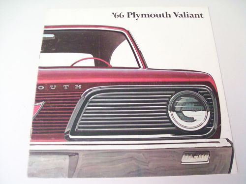 1966 plymouth valiant new car brochure- signet, valiant 200, 100, convertible