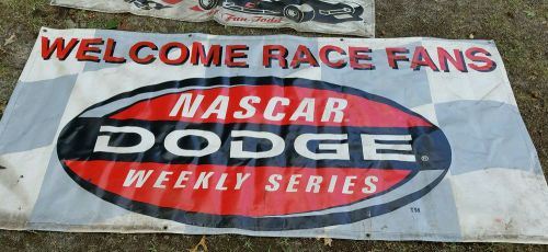 Vintage nascar welcome race fans dodge mopar large 95 x 47 in.