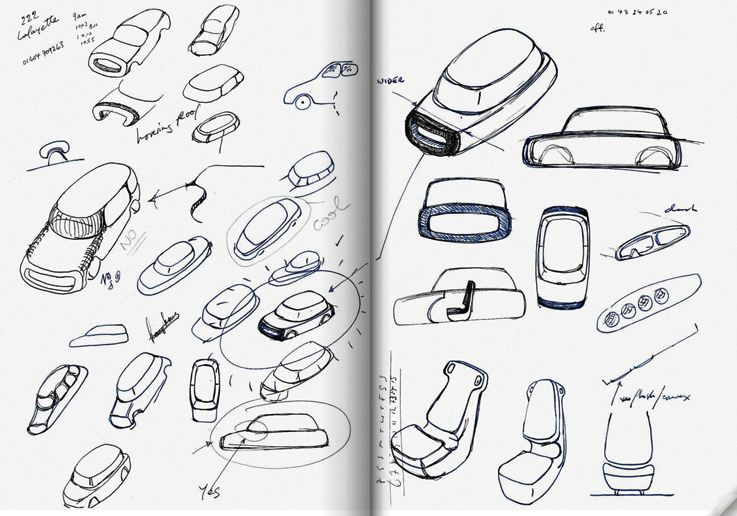 highsnobiety on X: The '021C' Concept Car by Marc Newson for Ford,  complete with the original custom luggage by Miu Miu   / X