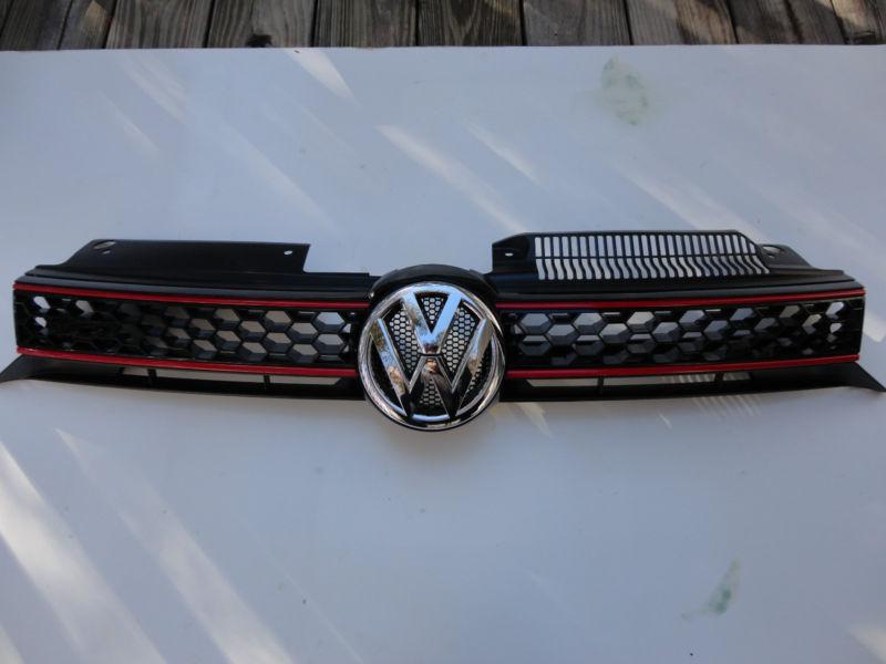 10 11 vw emblem golf gti front upper headlight grill grille 5k0 853 651 ak oem