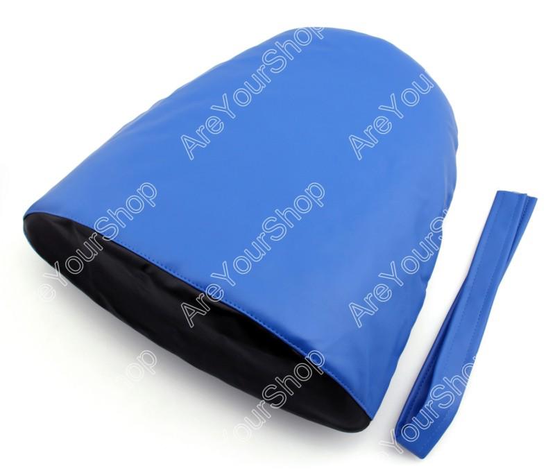 Rear pu leather seat cowl cover pillon suzuki gsxr 600/750 04-05 k4 blue