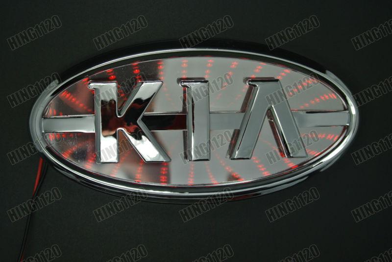 Kia k5 sorento soul red 3d led bright light truck logo emblem tail car badge