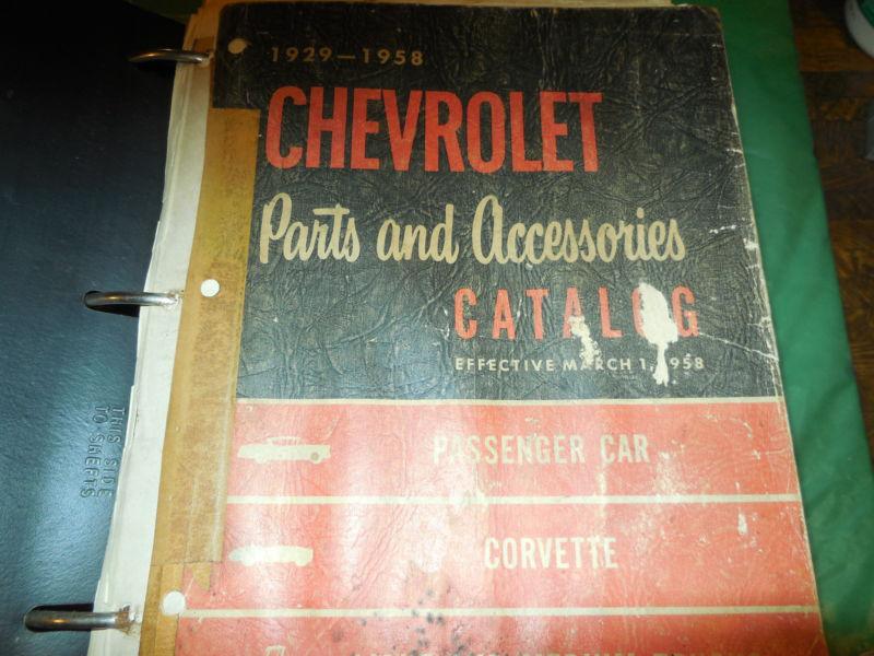 1929-58 chevrolet original parts and accessories parts book!!! 300+ pages!!!!!