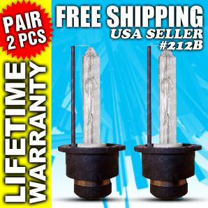 12000k bulbs hid xenon low beam headlight pair 2 bulb d2s d2r d2c 12000 k 241b