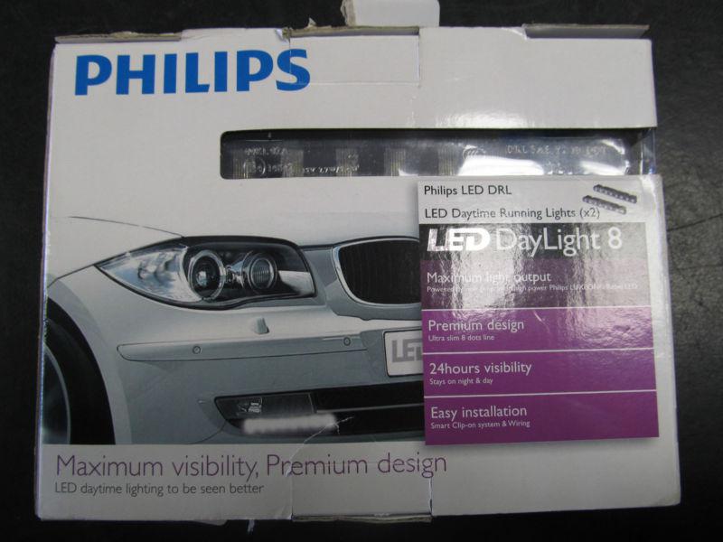 Philips led daylight 8 high powered luxeon 12 volt ultra slim drl kit