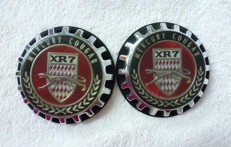 Mercury cougar rx7 1969 1/4 panel emblems