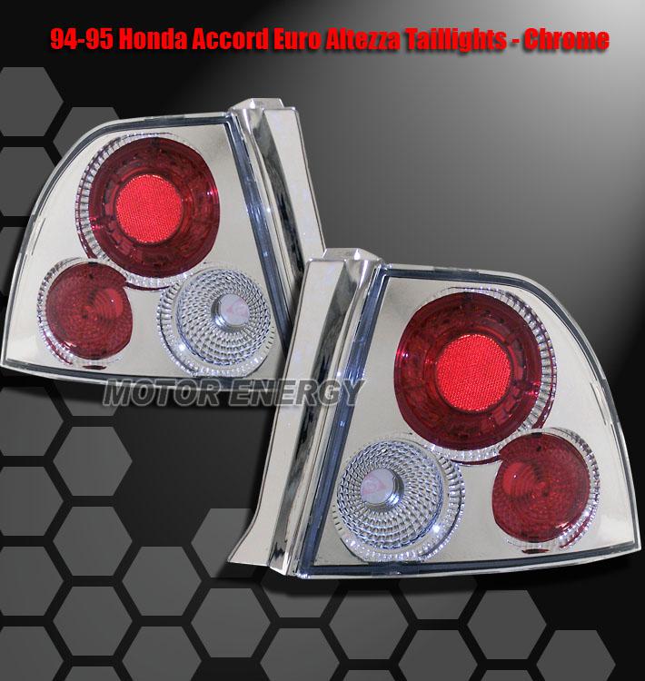 1994-1995 honda accord jdm altezza tail lights chrome