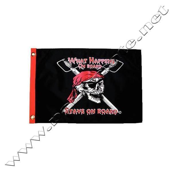 Taylor 1802 pirate head flags / what happens12x18 nyl flag