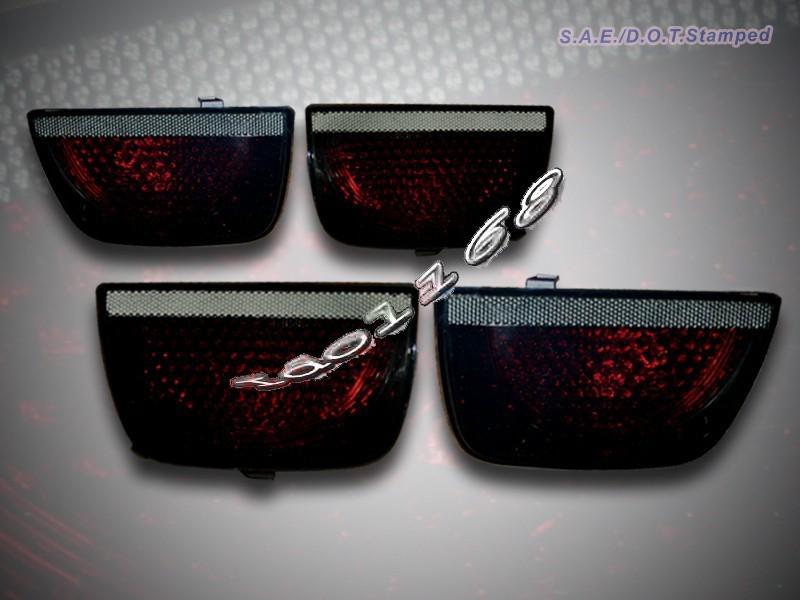 2010-2011 chevy camaro tail lights dark red 4 pieces