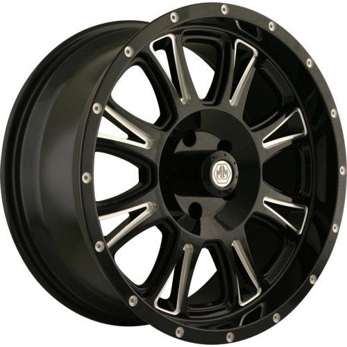 17x9 black mayhem hammer  8x6.5 +10 wheels nitto terra grappler 265/70/17