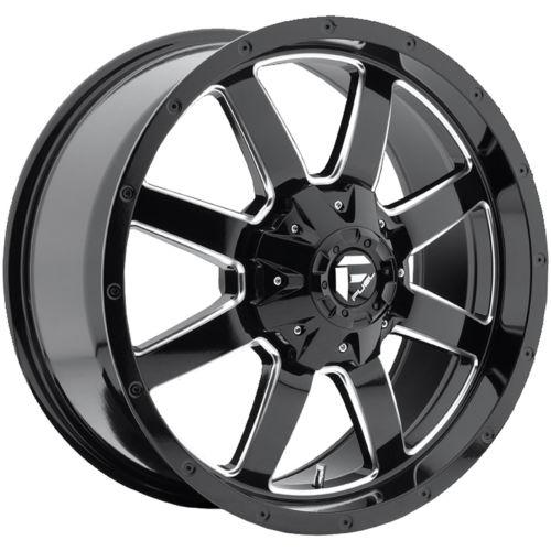 17x8.5 black fuel frontier frontier 5x4.5 & 5x5 +32 wheels couragia at 265/70/17