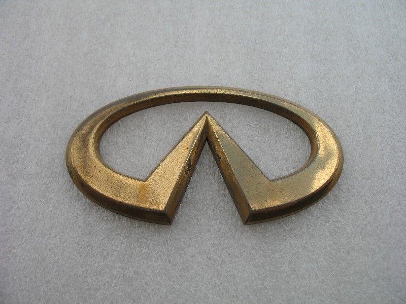 2001 infiniti g20 rear trunk gold emblem logo decal badge sign oem 99 00 01 02