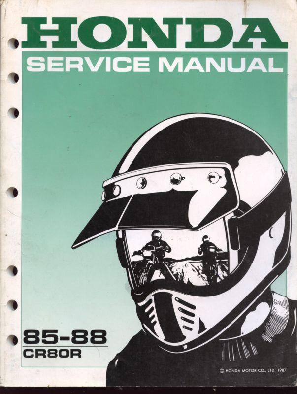 1985 to 1988 honda cr80r service manual