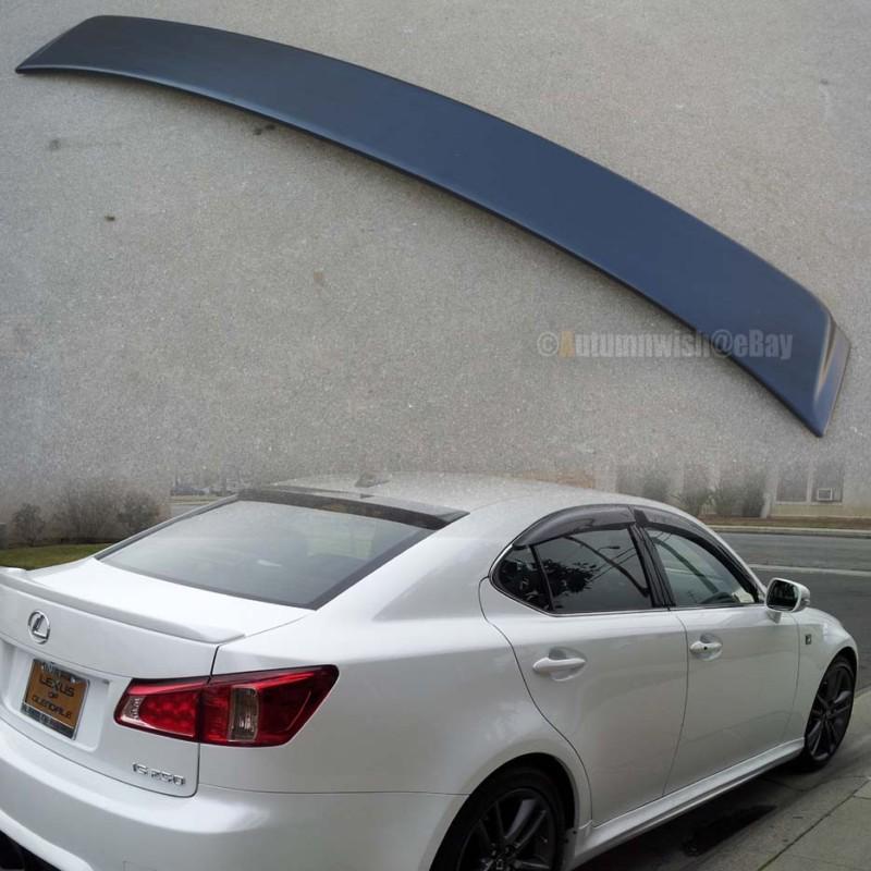 2006-2013 lexus vip fiberglass black rear window roof wing spoiler visor