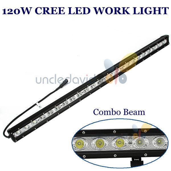 40" 120w cree led work light bar combo beam offroad lamp 4wd atv suv truck jeep