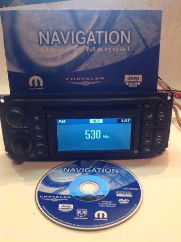 2005 town and country nav am/fm take out w/disc & manual 02-07