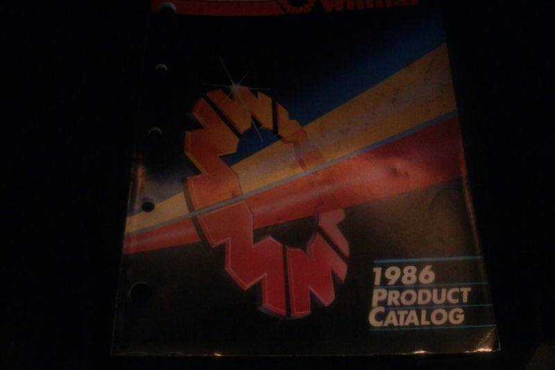 1986 wilmar automotive car parts catalog manual w applications part numbers