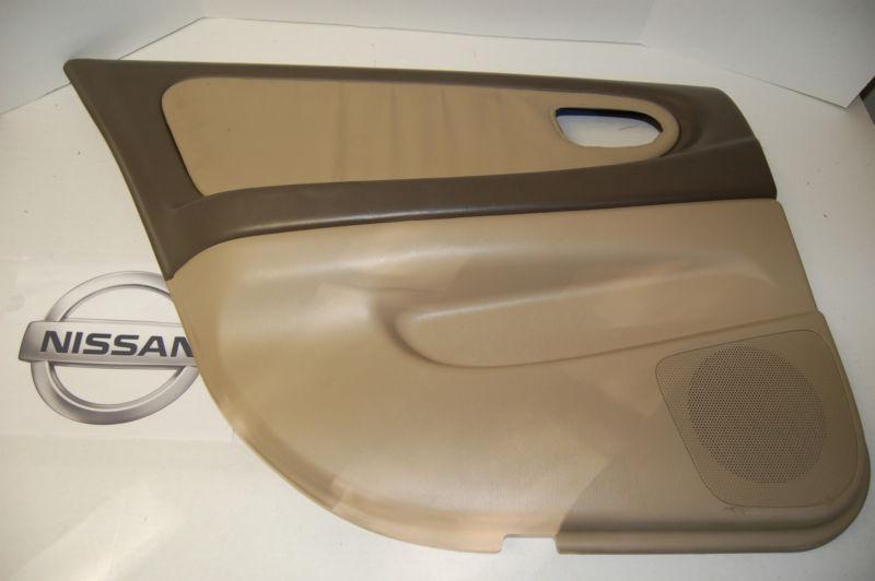 Nissan - maxima - 2002 2003 - left (driver) rear door trim panel - beige - oem!