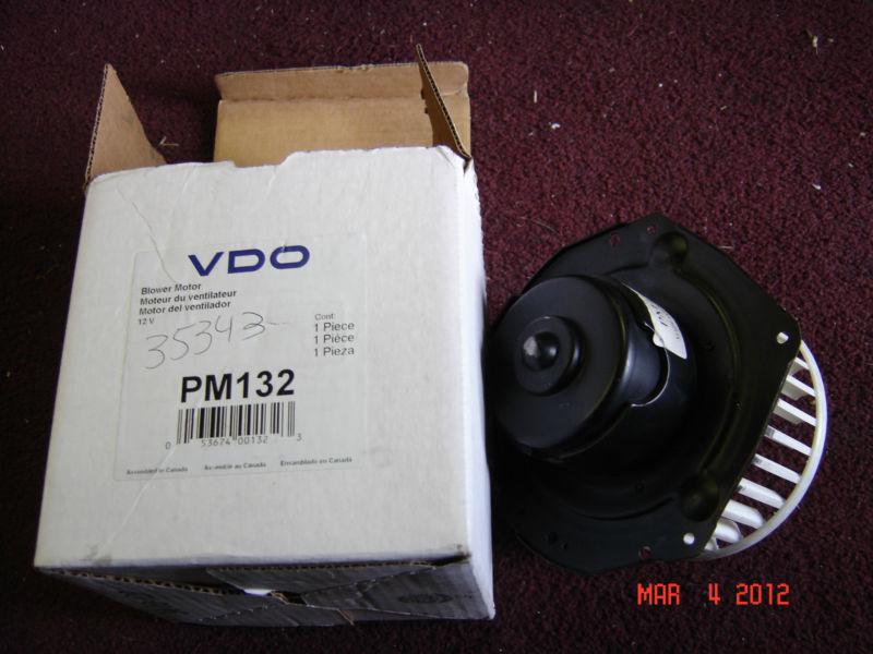  new blower motor  w / wheel vdo part # pm132 