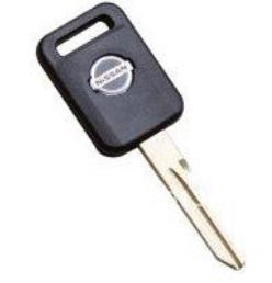 Original uncut blank key shell case for 350z frontier maxima sentra