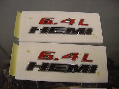 Challenger late model new 6.4l hemi emblems