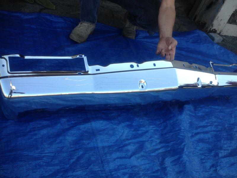 1991-93 cadillac front lower bumper ( bright chrome )