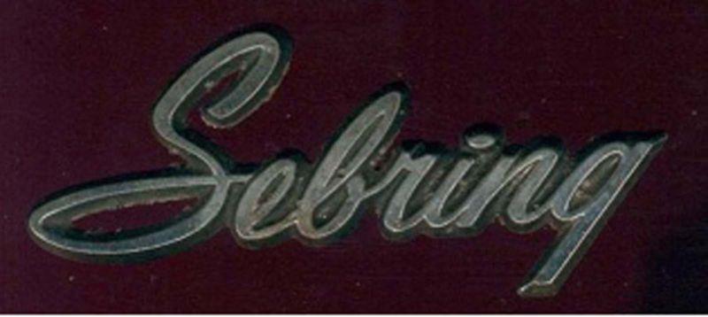 Free ship  sebring glue on emblem 1971 1972 1973 1974 qtr panel/trunk 