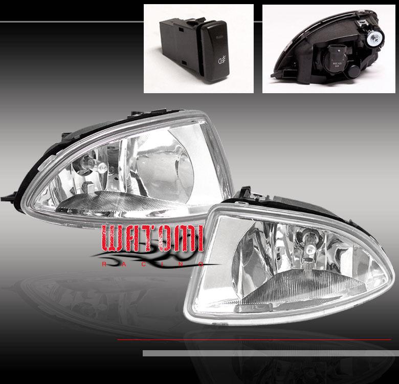 04-05 honda civic 2/4dr jdm oem-s fog lights kit clear