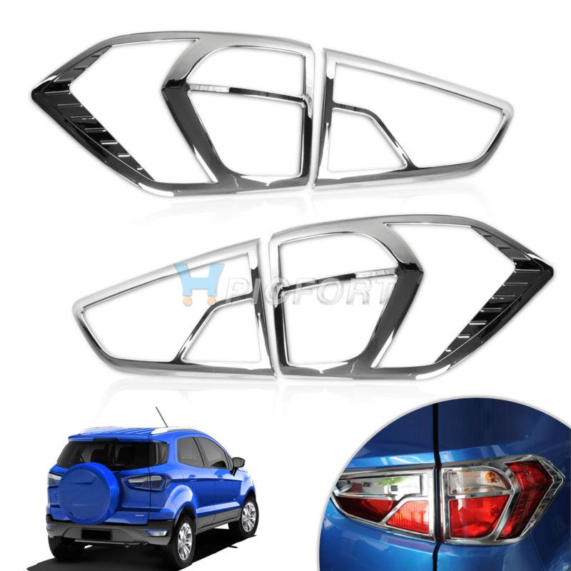 New! 4pcs abs chrome tail light rear lamp cover trim  for ford ecosport 2013