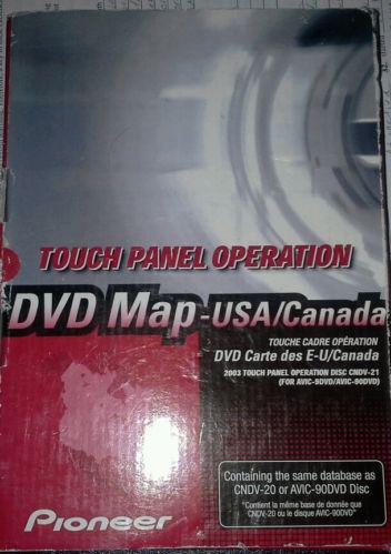 Pioneer dvd map for avic-9dvd, avic-90dvd, cndv-21