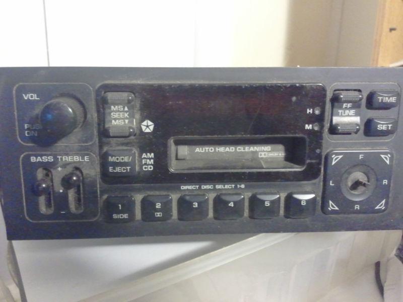 Chrysler cassette radio mid 96 ? #p4704302